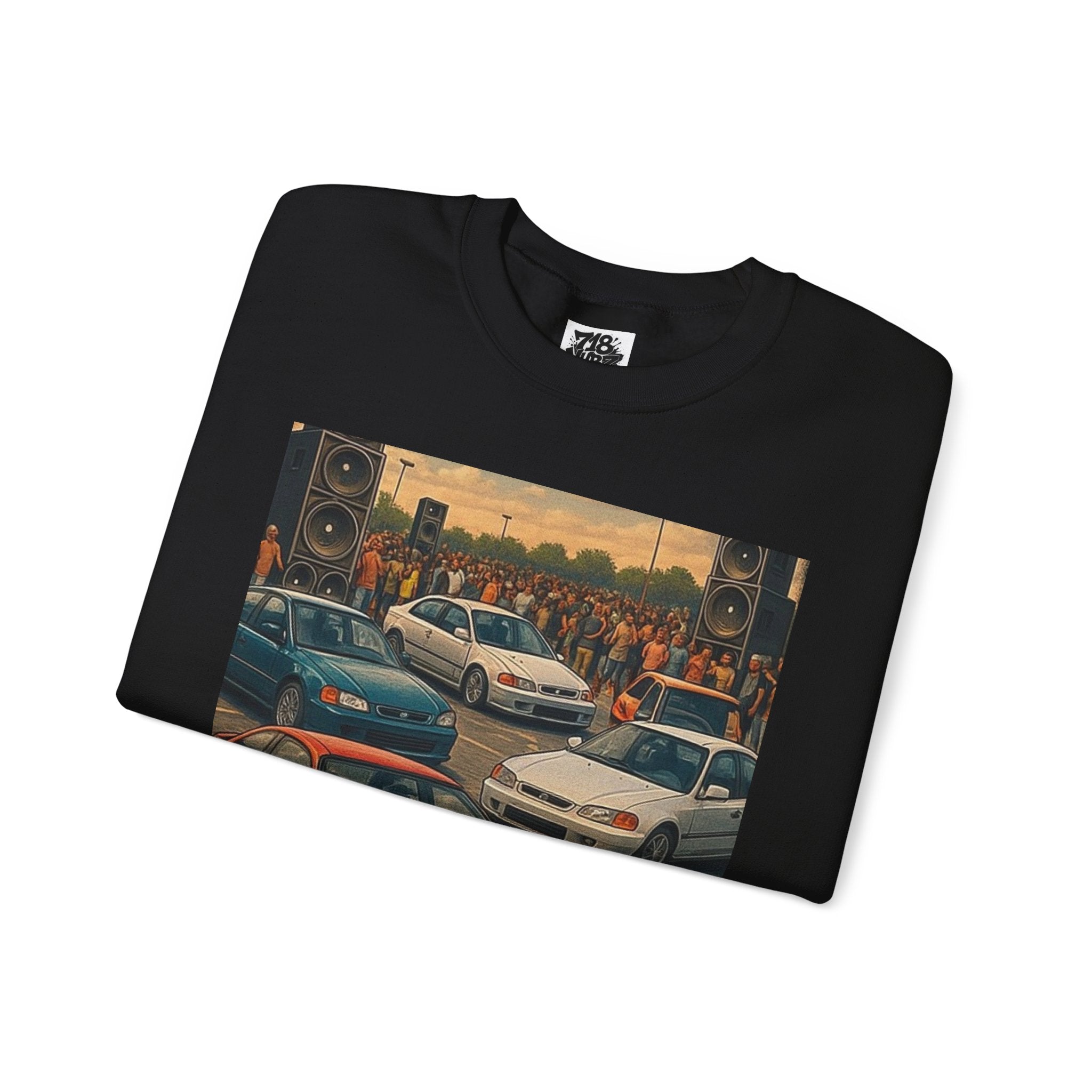 Vintage Car Scene Sweatshirt