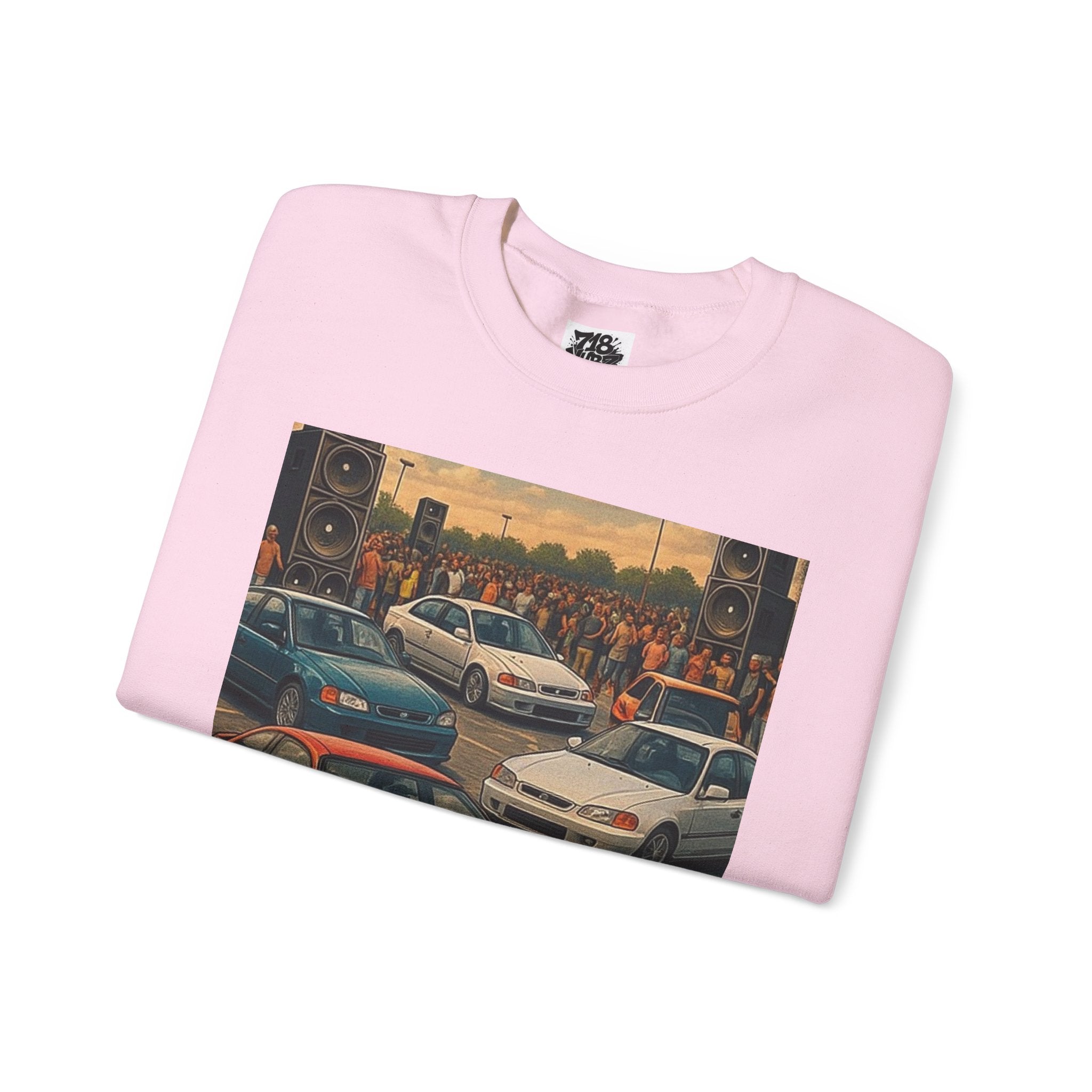 Vintage Car Scene Sweatshirt