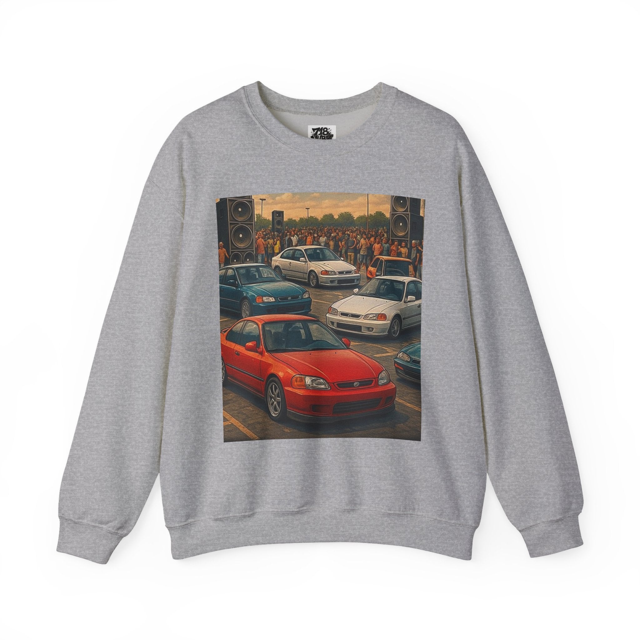Vintage Car Scene Sweatshirt