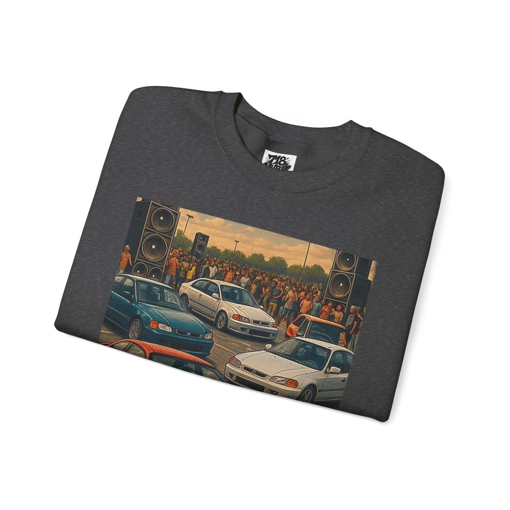 Vintage Car Scene Sweatshirt