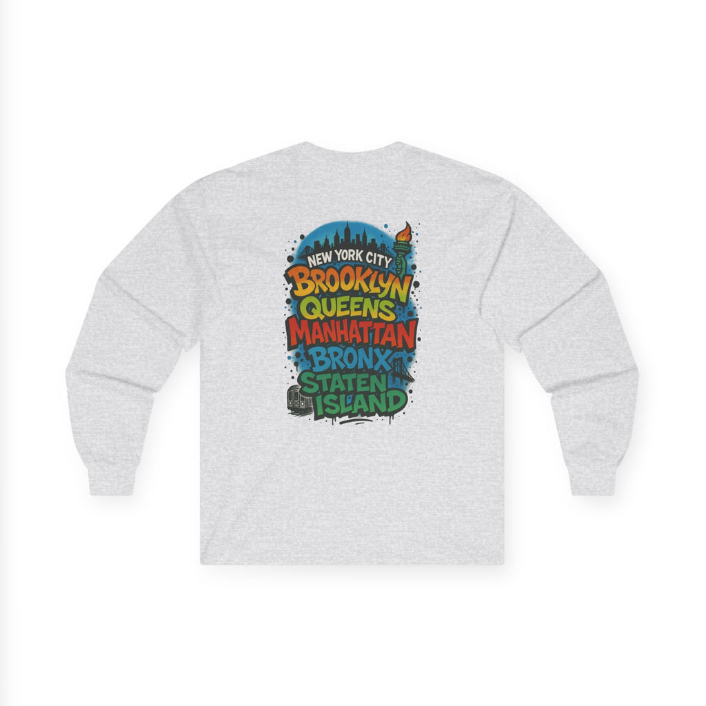 NYC 5 Borough Graphic Long Sleeve Tee