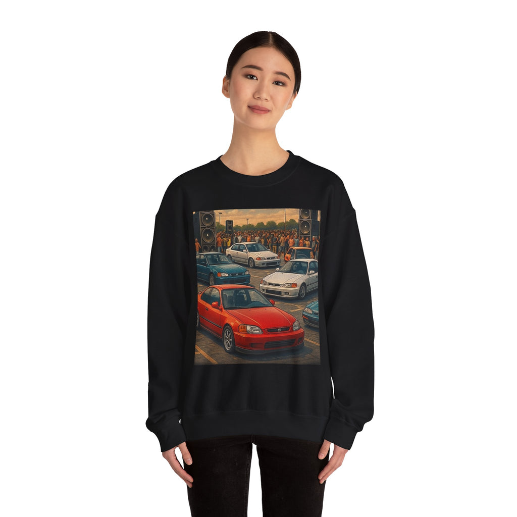 Vintage Car Scene Sweatshirt