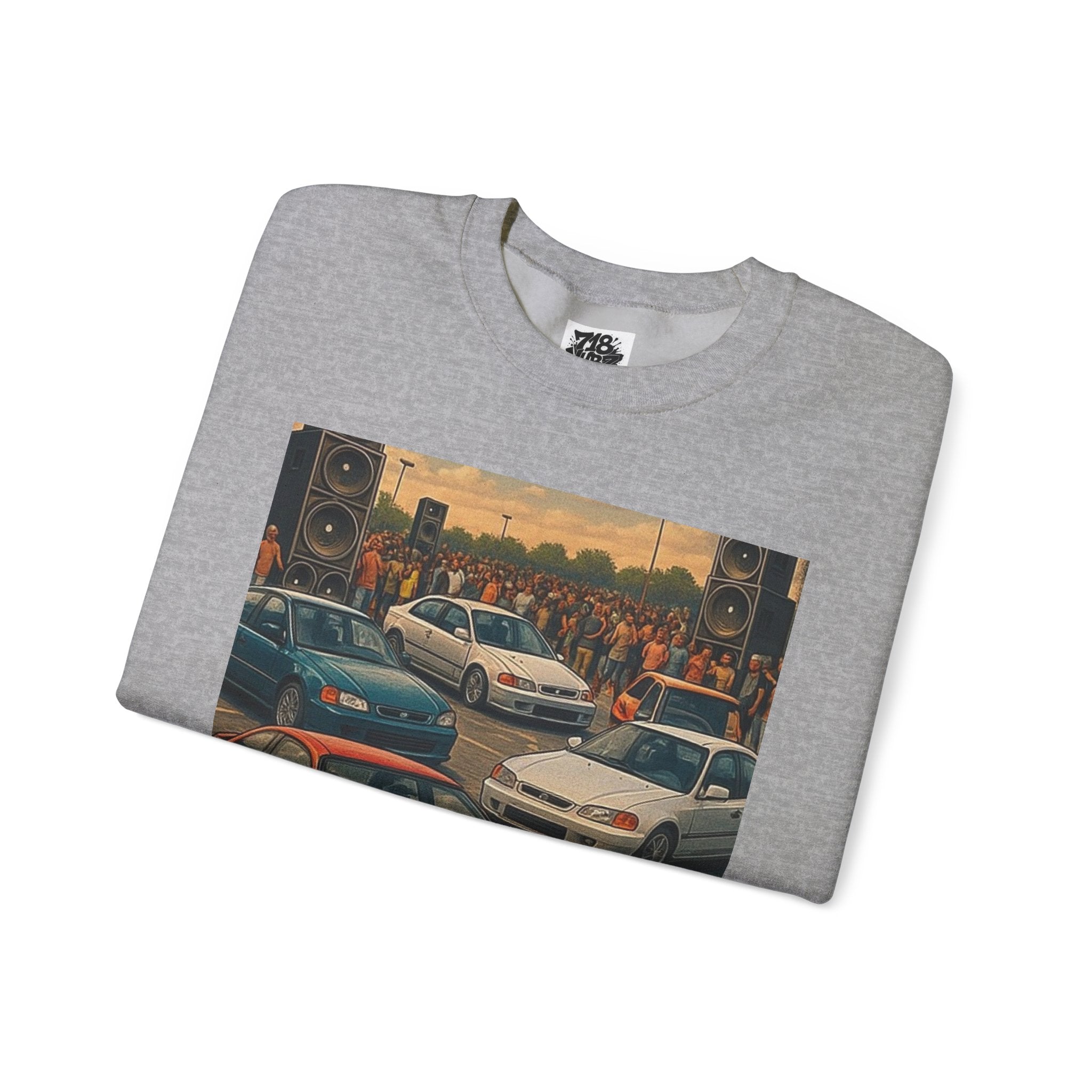 Vintage Car Scene Sweatshirt