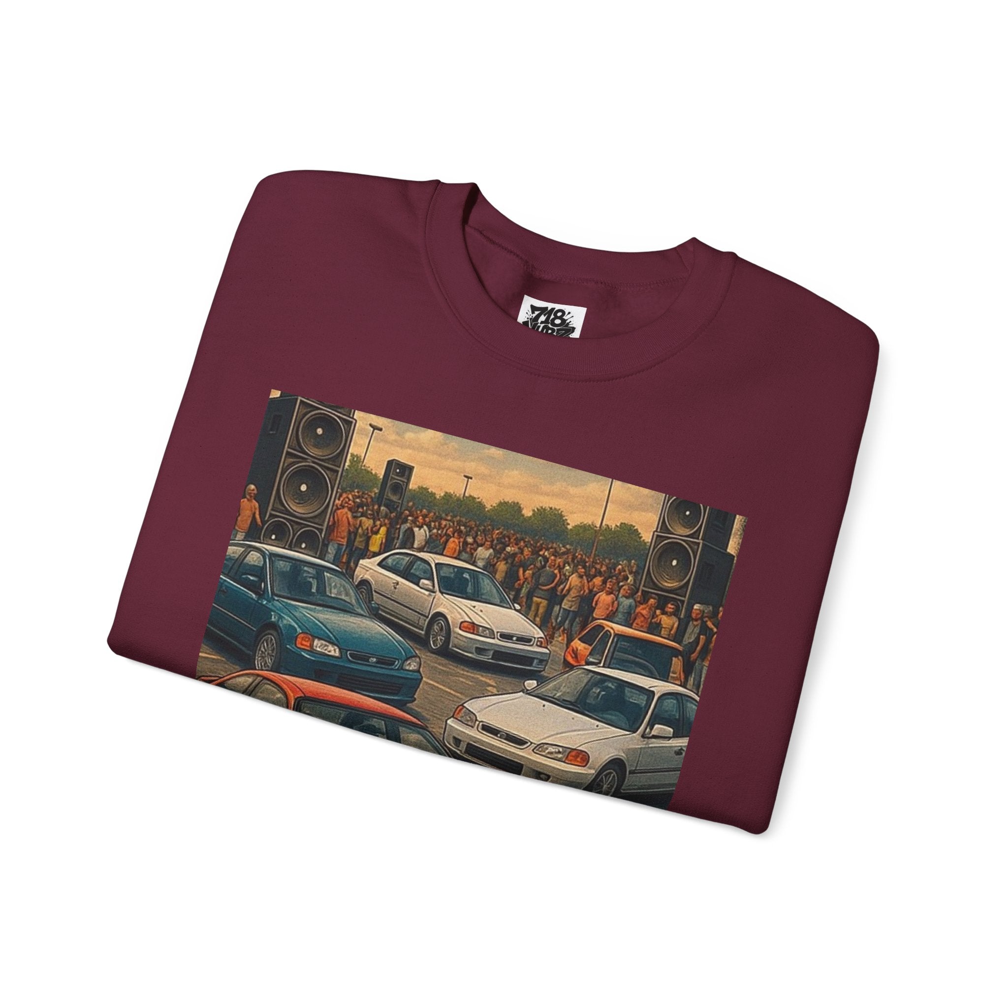 Vintage Car Scene Sweatshirt
