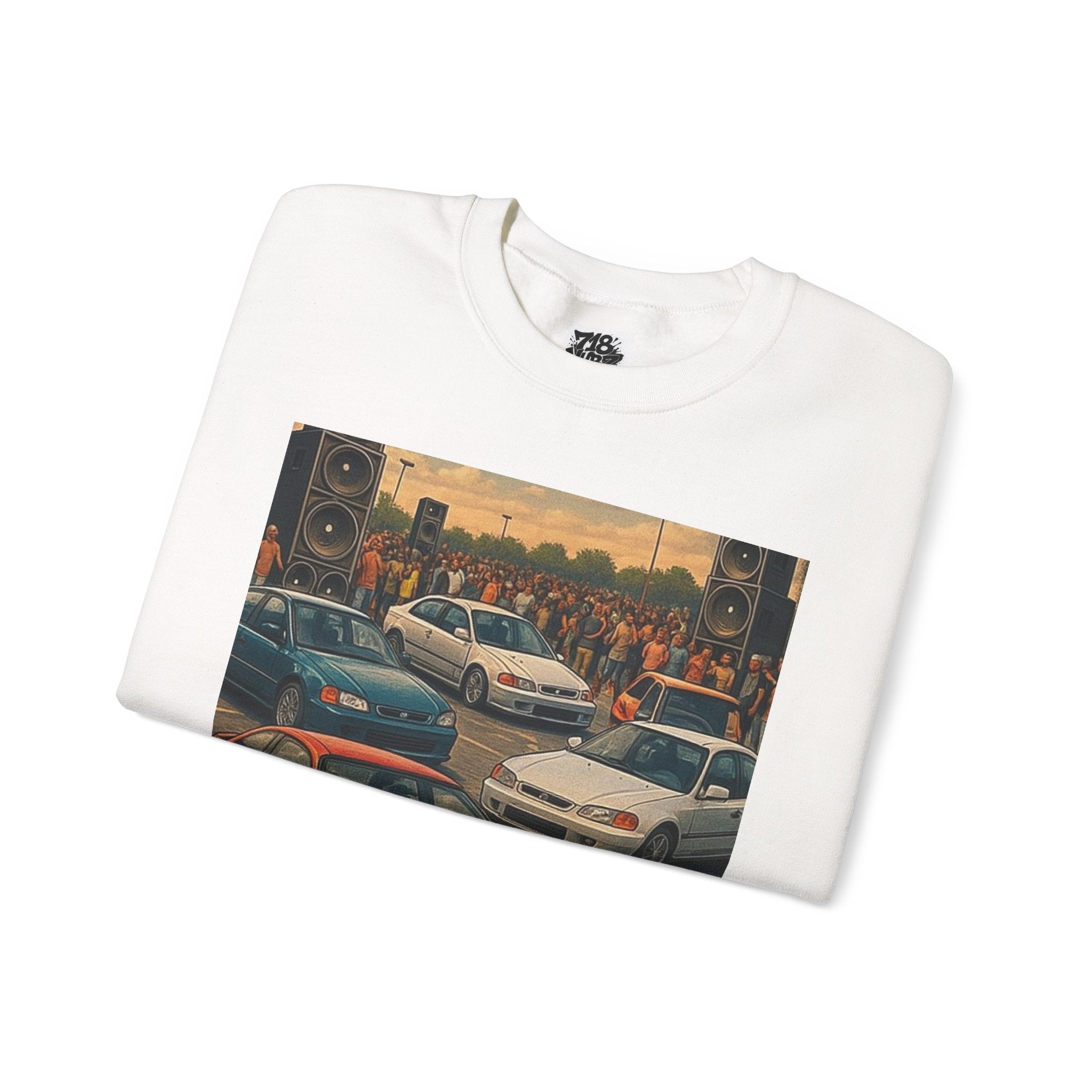 Vintage Car Scene Sweatshirt