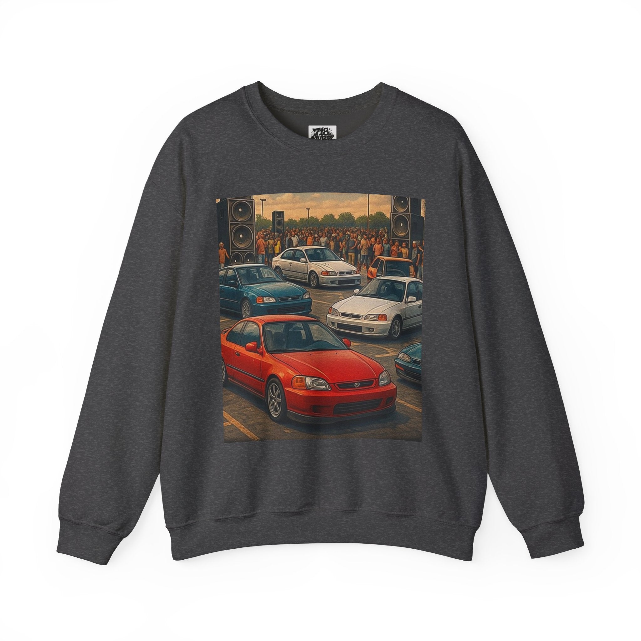 Vintage Car Scene Sweatshirt