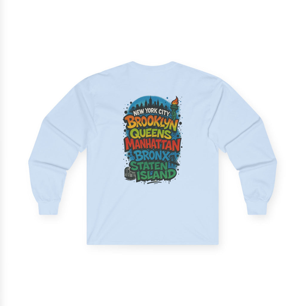 NYC 5 Borough Graphic Long Sleeve Tee