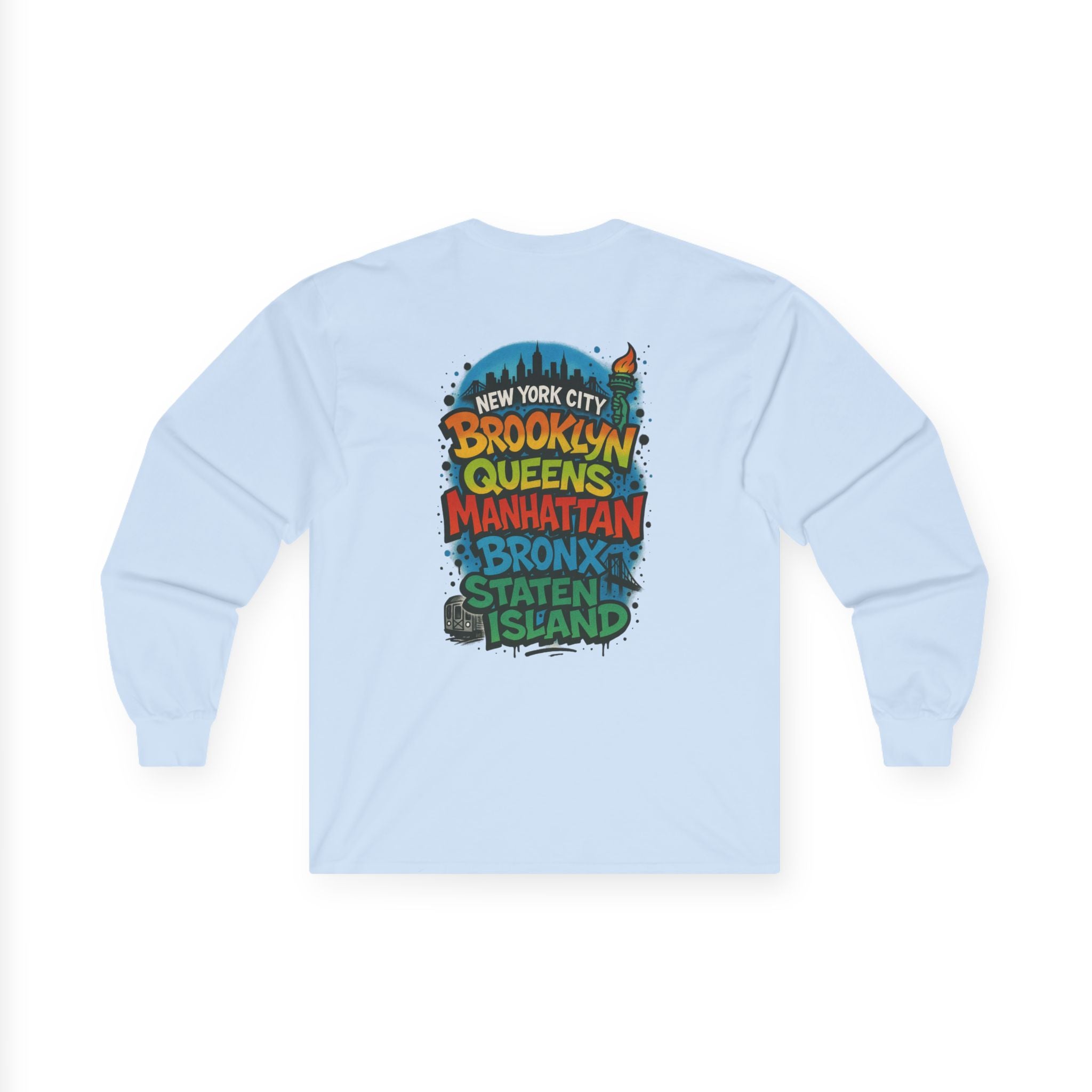 NYC 5 Borough Graphic Long Sleeve Tee