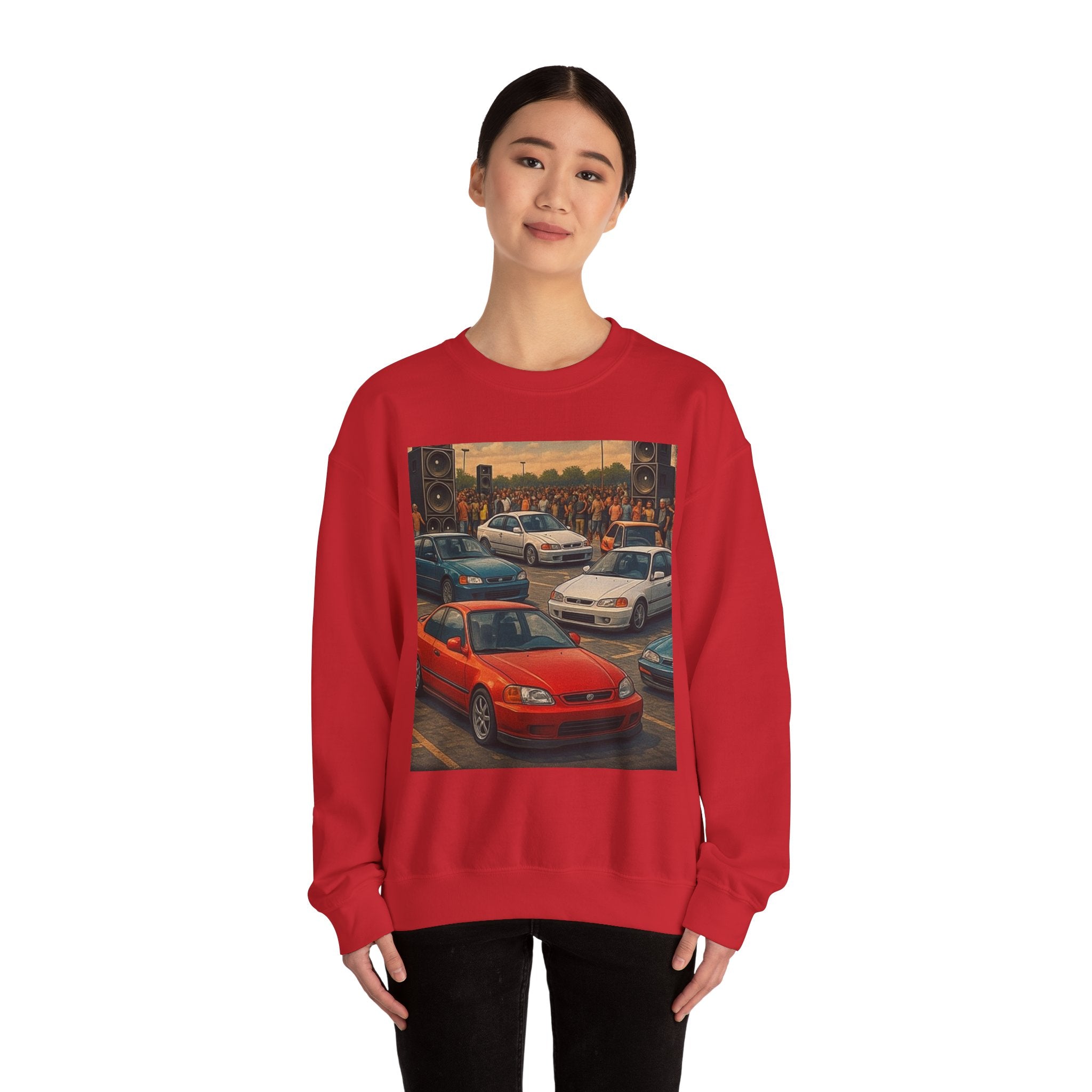 Vintage Car Scene Sweatshirt