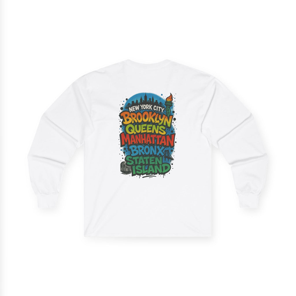 NYC 5 Borough Graphic Long Sleeve Tee