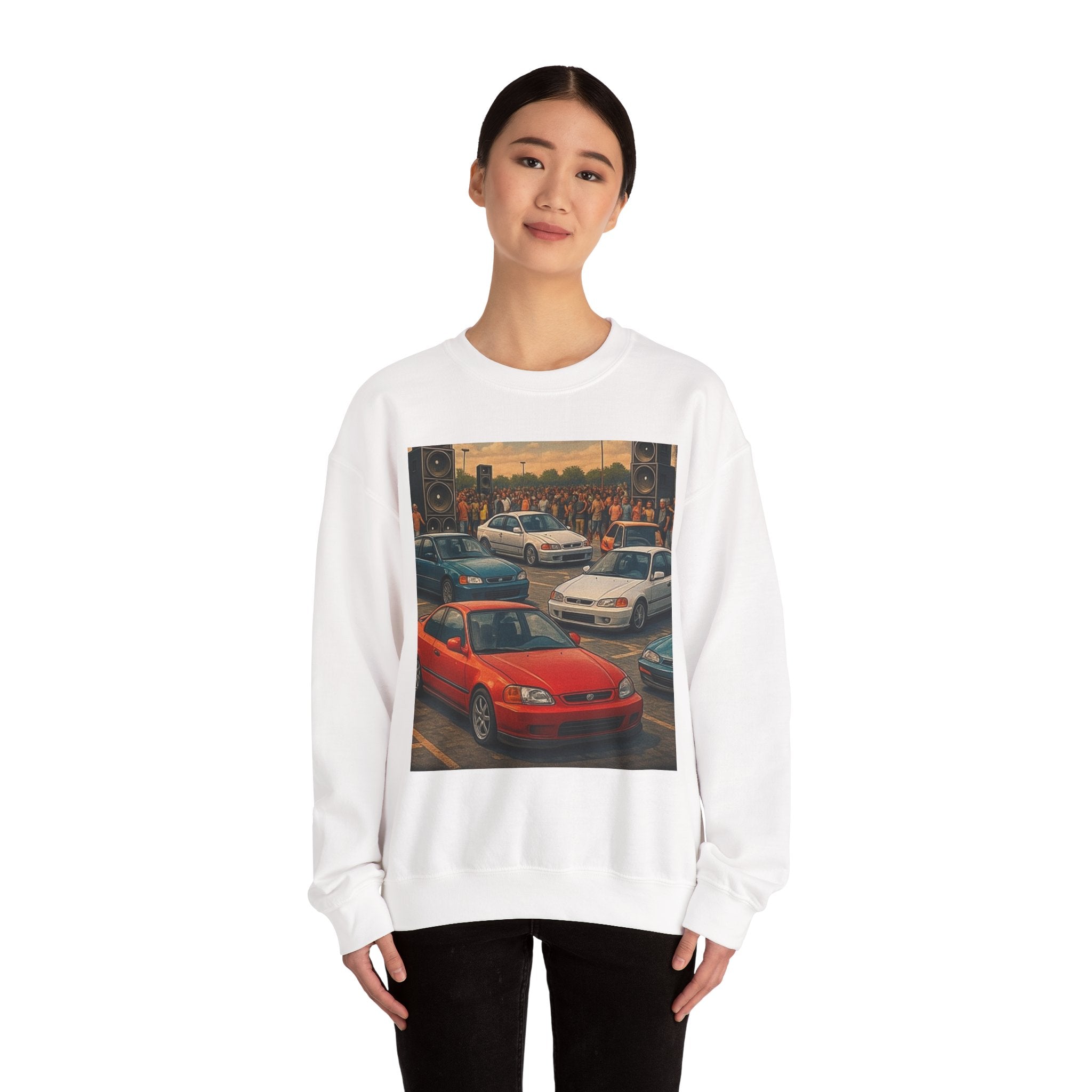Vintage Car Scene Sweatshirt