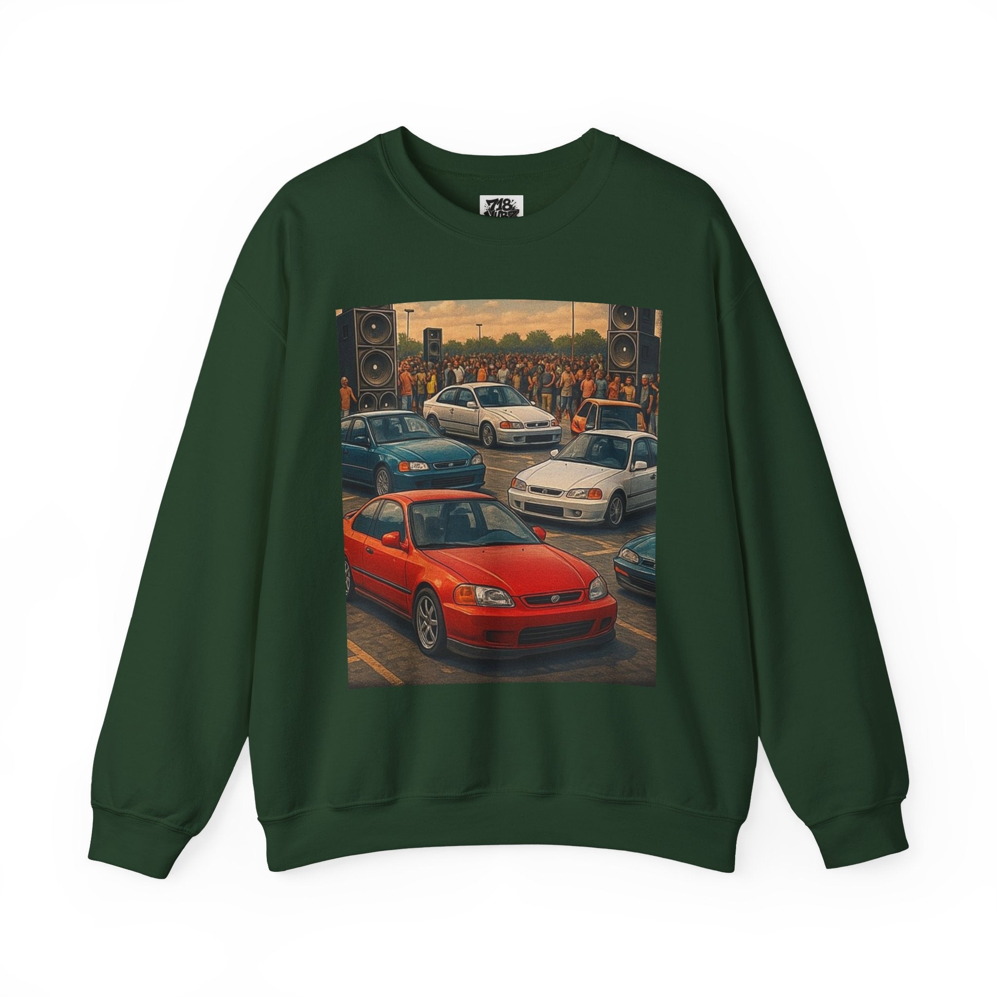 Vintage Car Scene Sweatshirt
