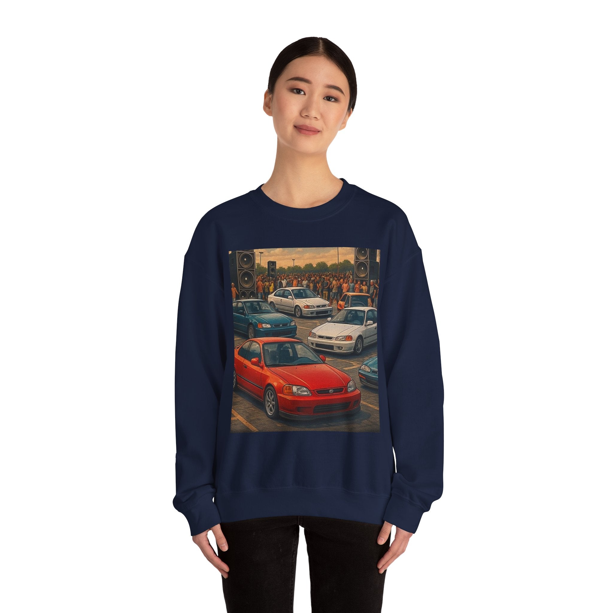 Vintage Car Scene Sweatshirt