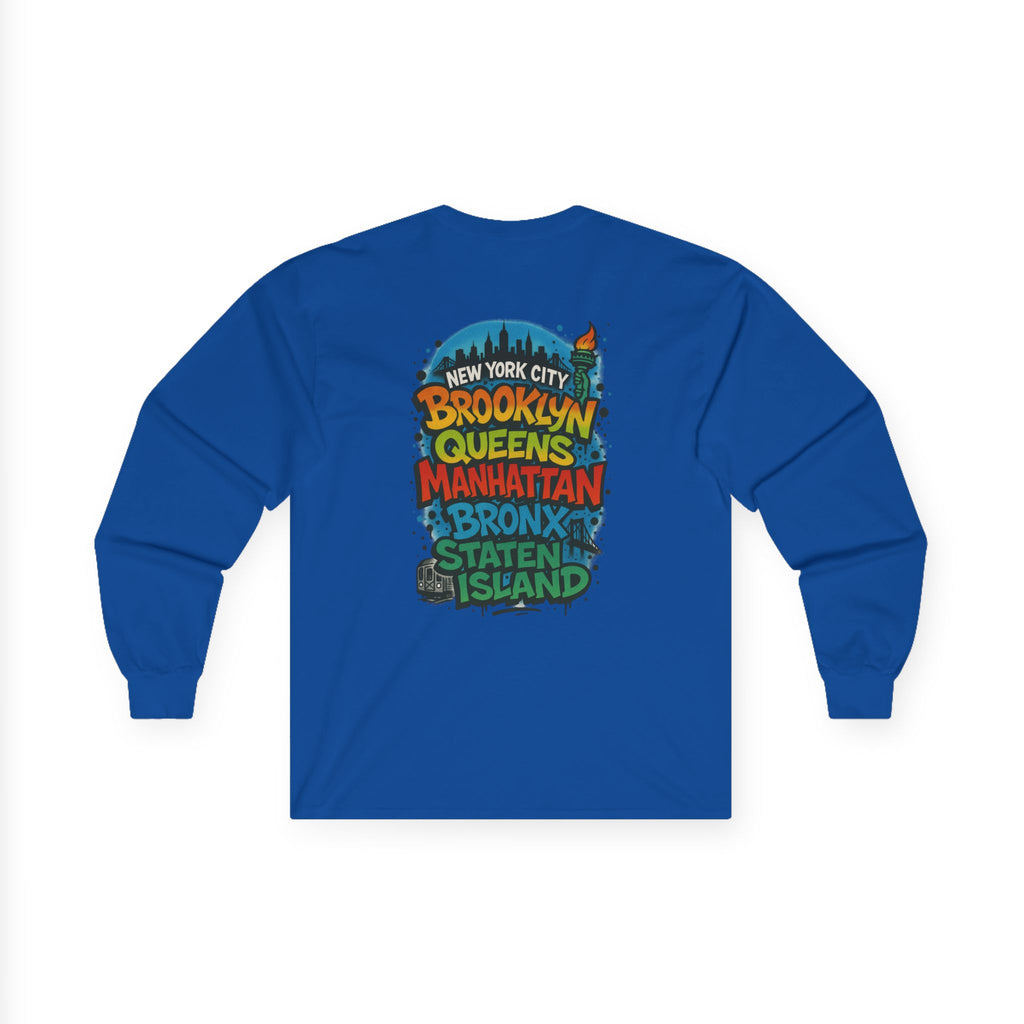 NYC 5 Borough Graphic Long Sleeve Tee