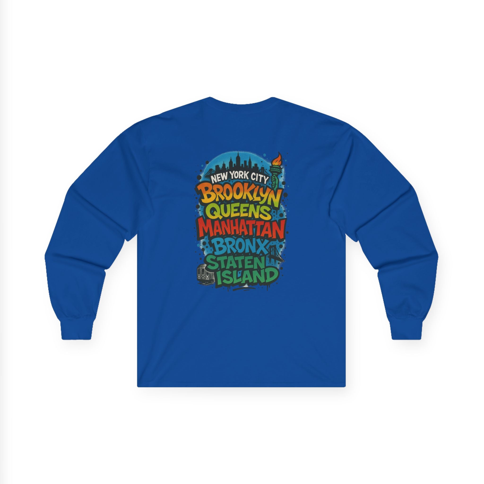NYC 5 Borough Graphic Long Sleeve Tee