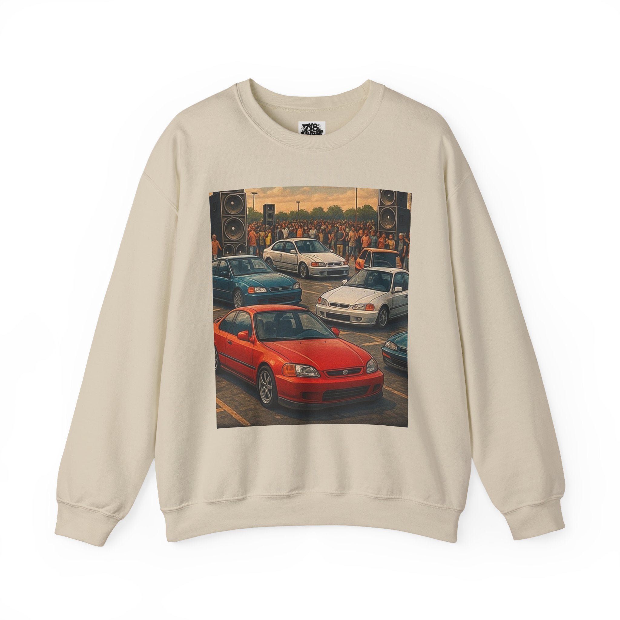 Vintage Car Scene Sweatshirt
