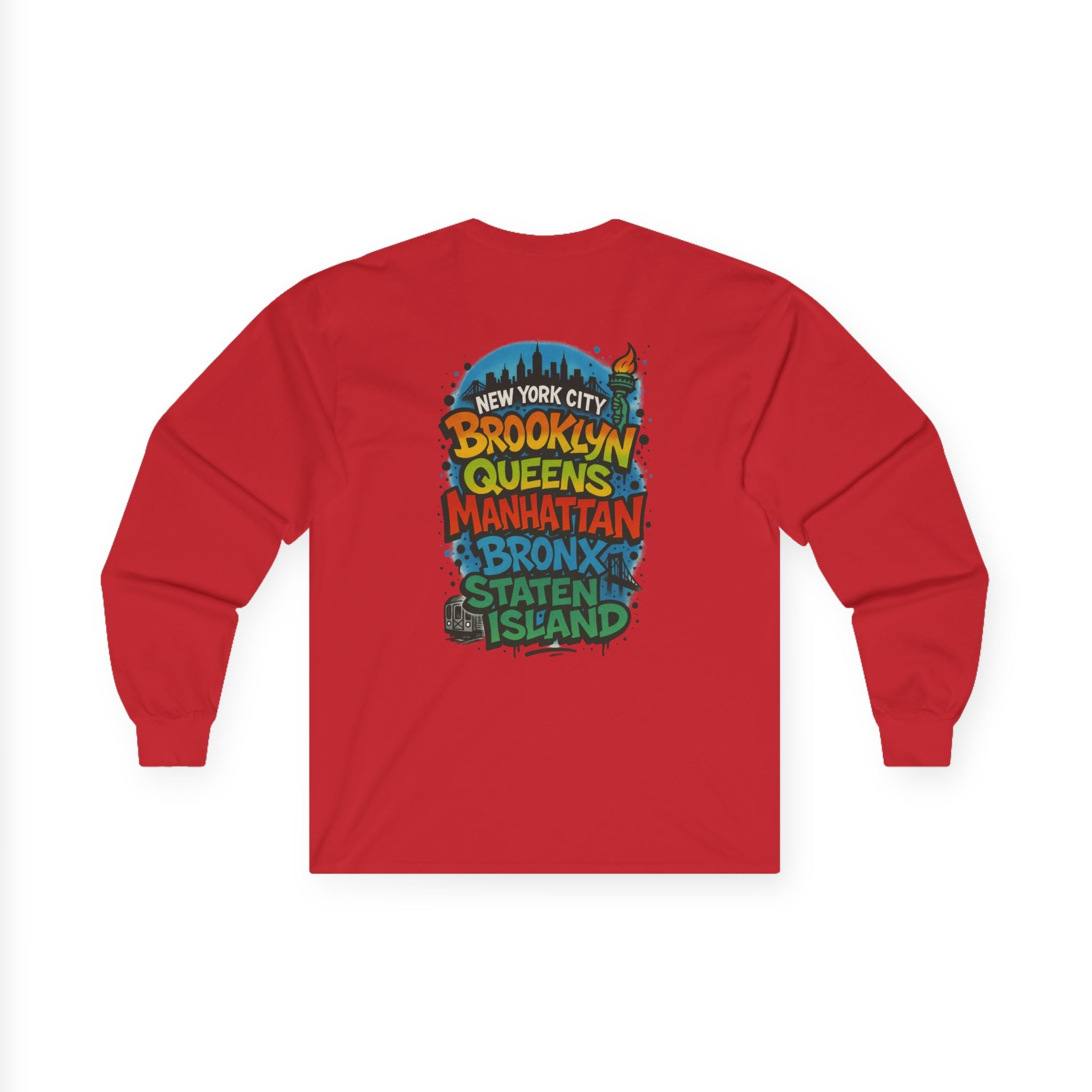 NYC 5 Borough Graphic Long Sleeve Tee