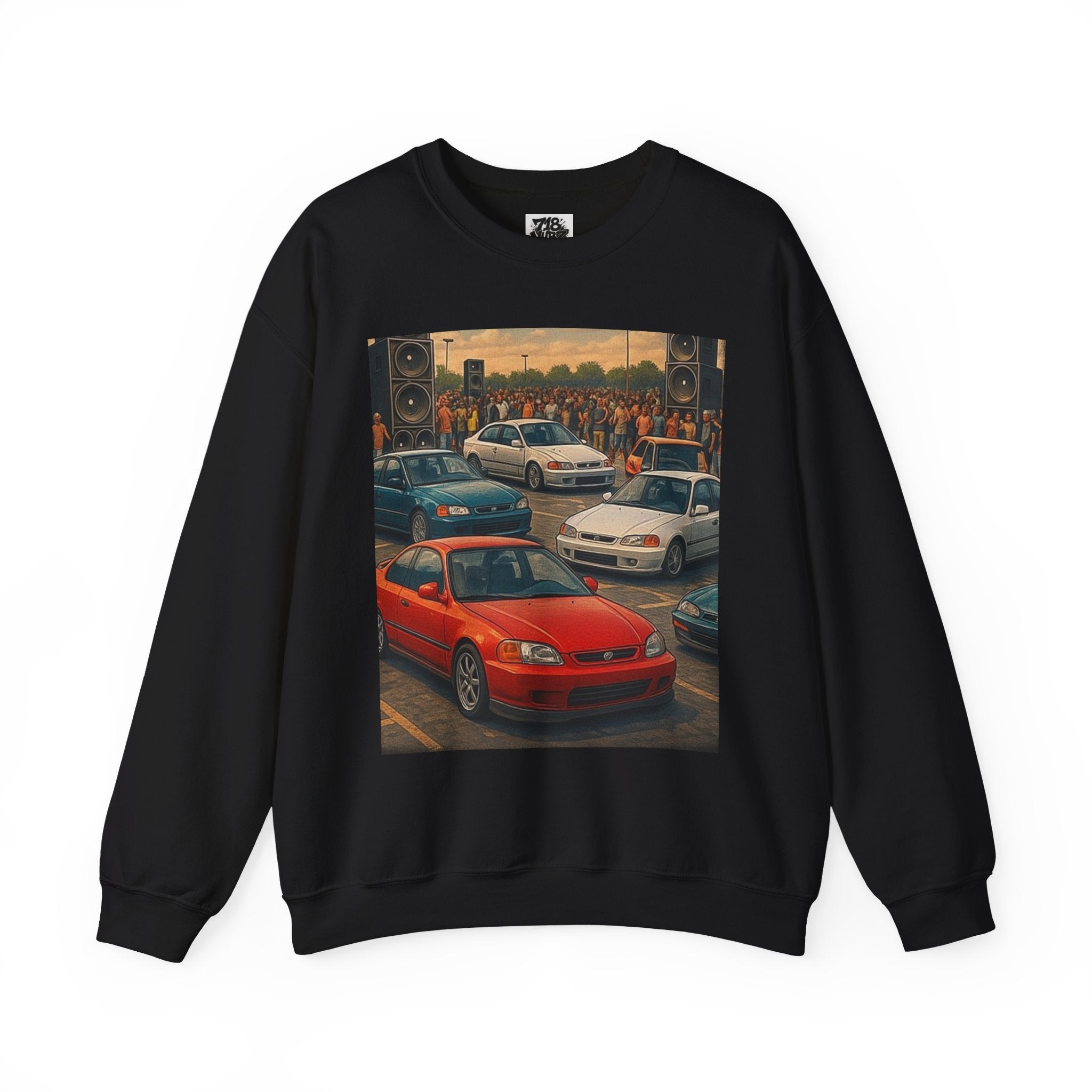 Vintage Car Scene Sweatshirt
