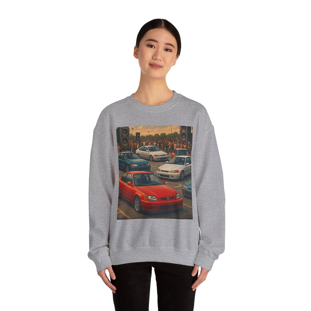 Vintage Car Scene Sweatshirt