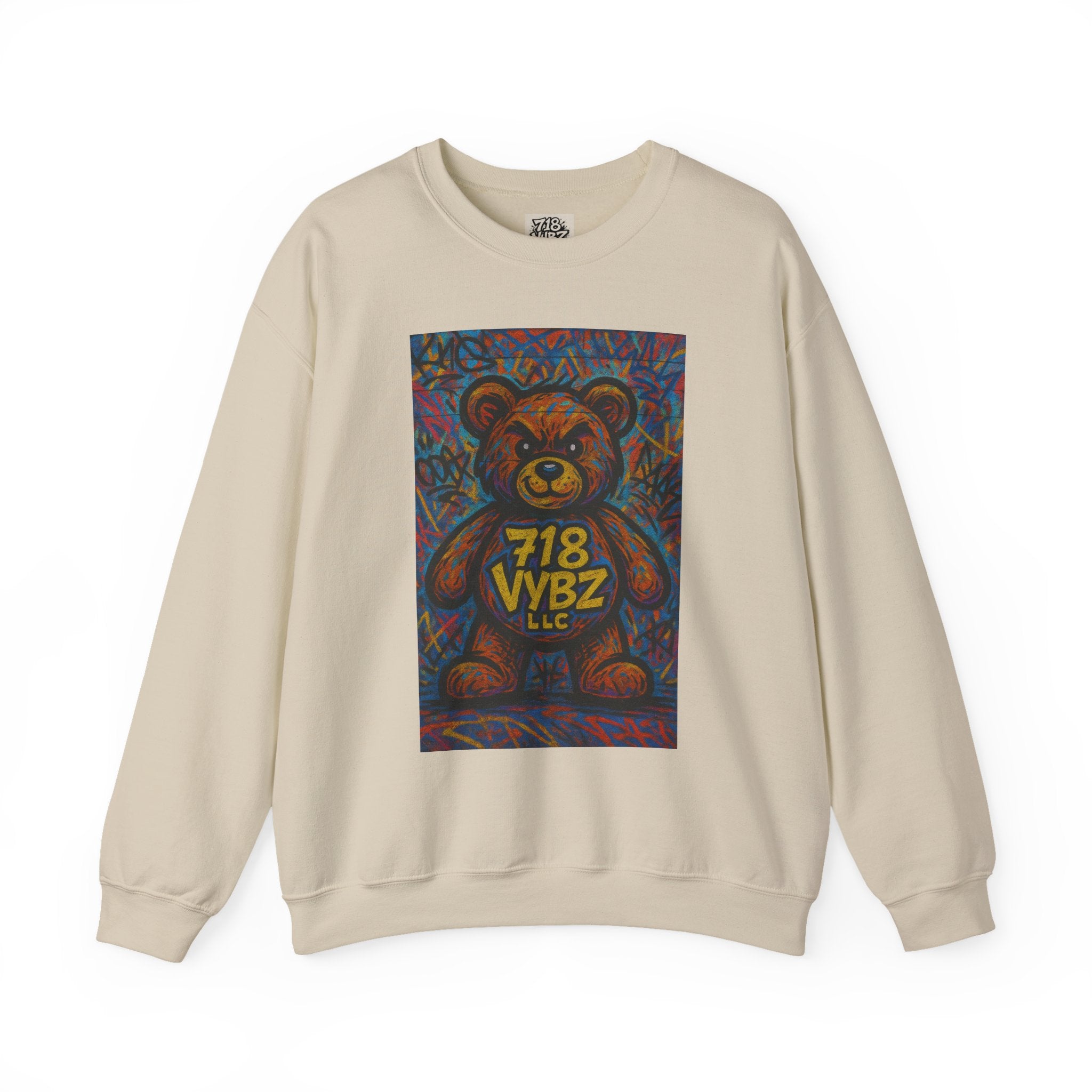 718 VYBZ LLC Bear Crewneck Sweatshirt