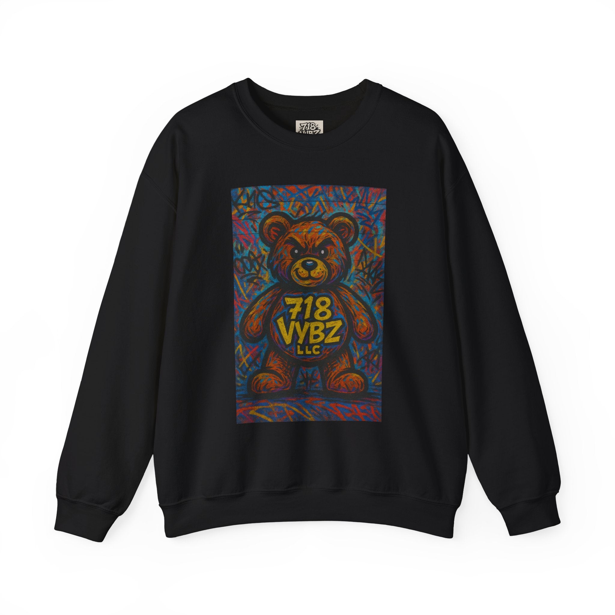 718 VYBZ LLC Bear Crewneck Sweatshirt