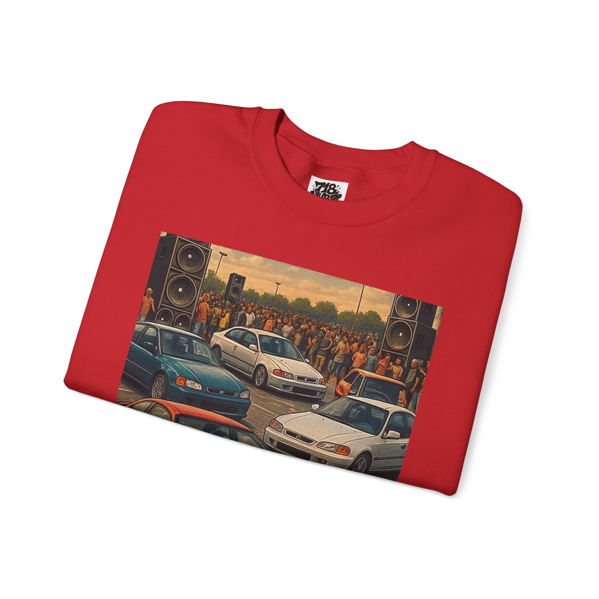 Vintage Car Scene Sweatshirt