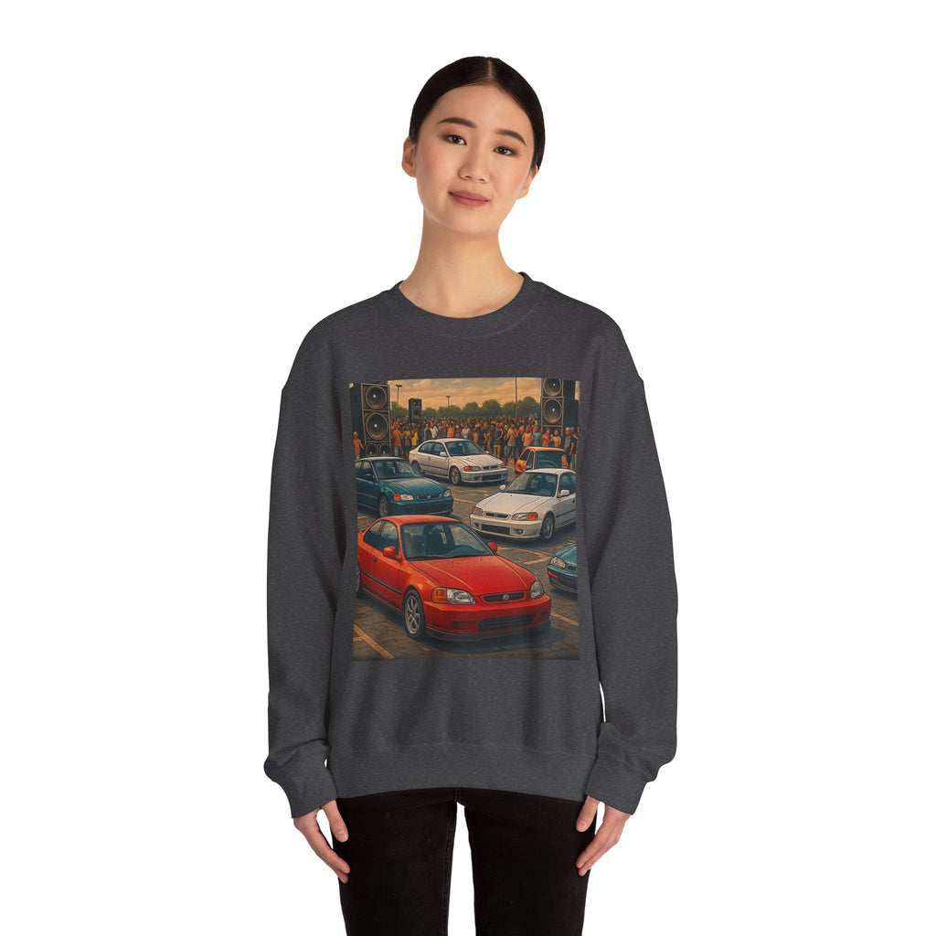 Vintage Car Scene Sweatshirt