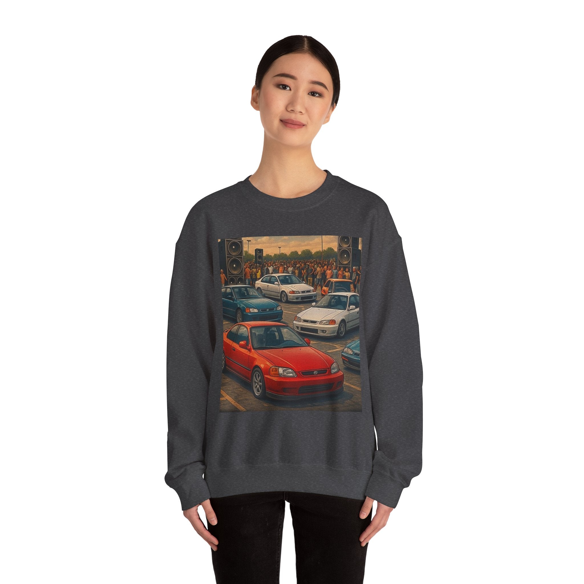Vintage Car Scene Sweatshirt