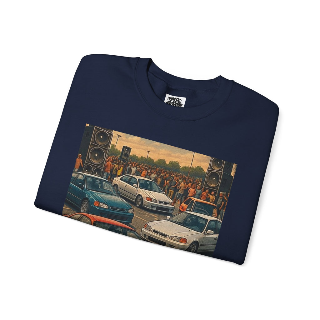 Vintage Car Scene Sweatshirt