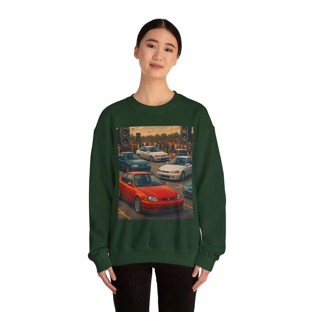 Vintage Car Scene Sweatshirt