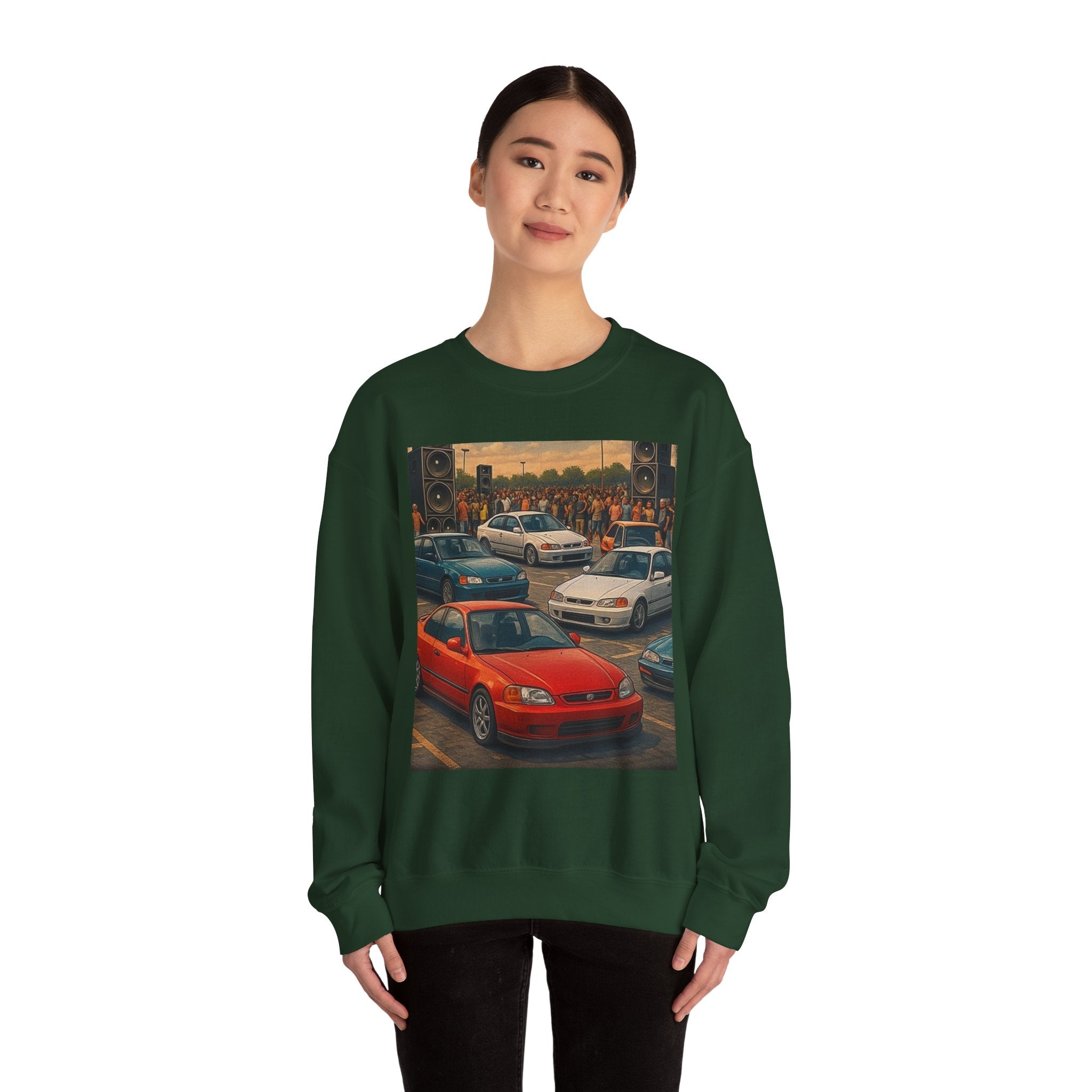 Vintage Car Scene Sweatshirt
