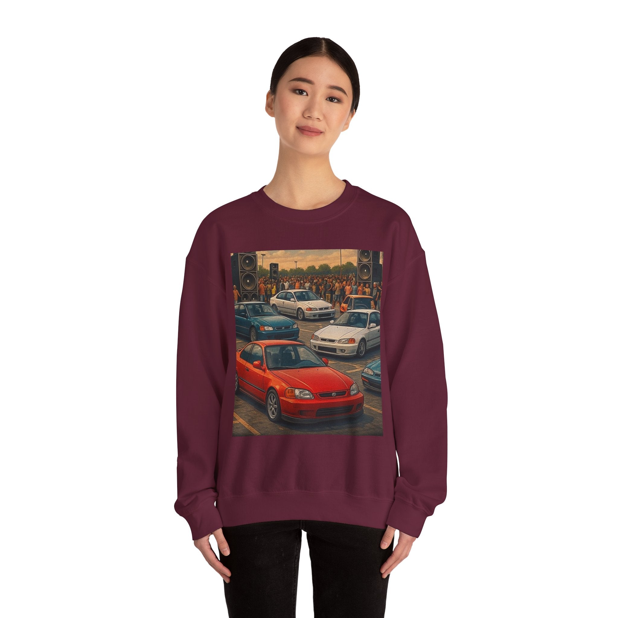 Vintage Car Scene Sweatshirt
