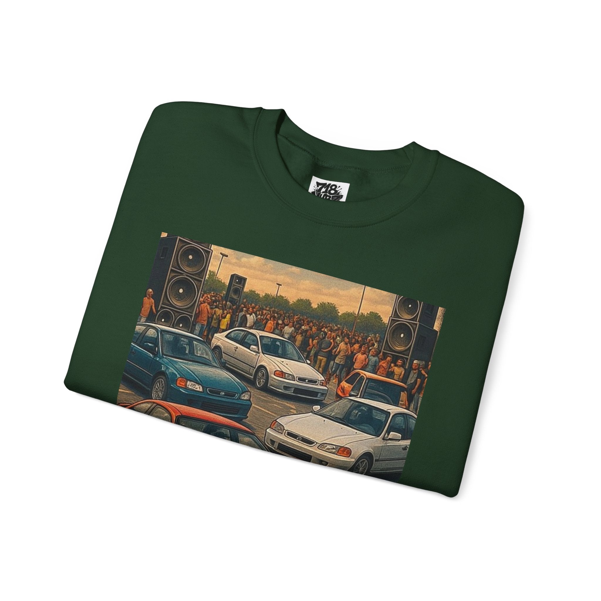 Vintage Car Scene Sweatshirt