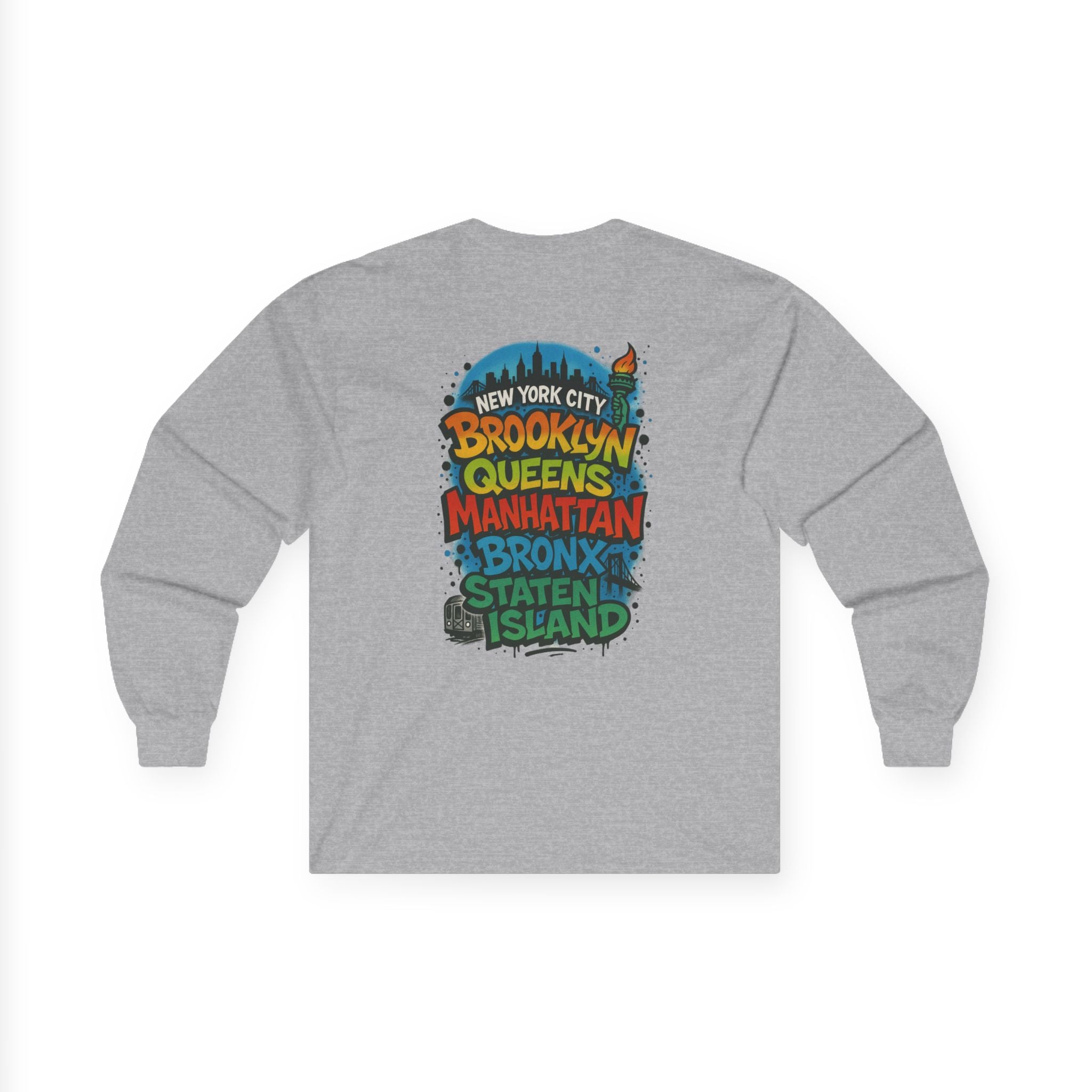 NYC 5 Borough Graphic Long Sleeve Tee