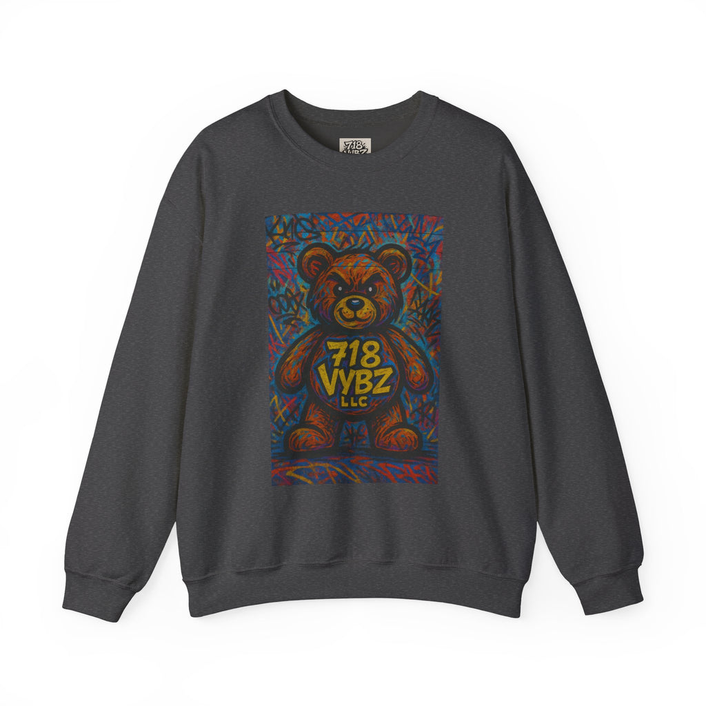 718 VYBZ LLC Bear Crewneck Sweatshirt