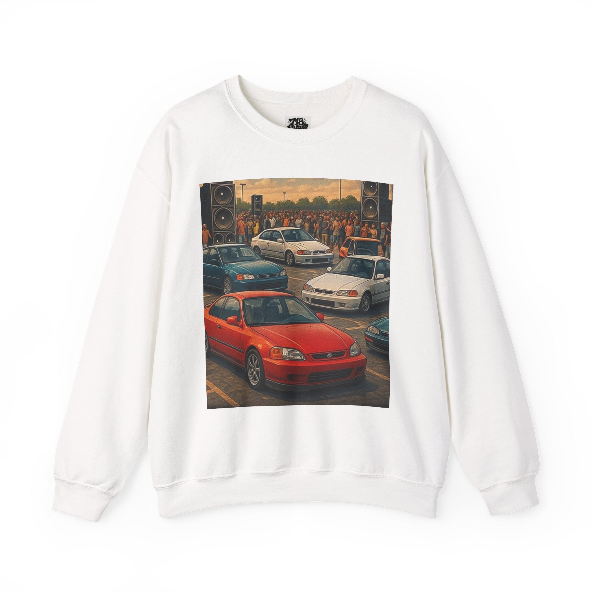 Vintage Car Scene Sweatshirt