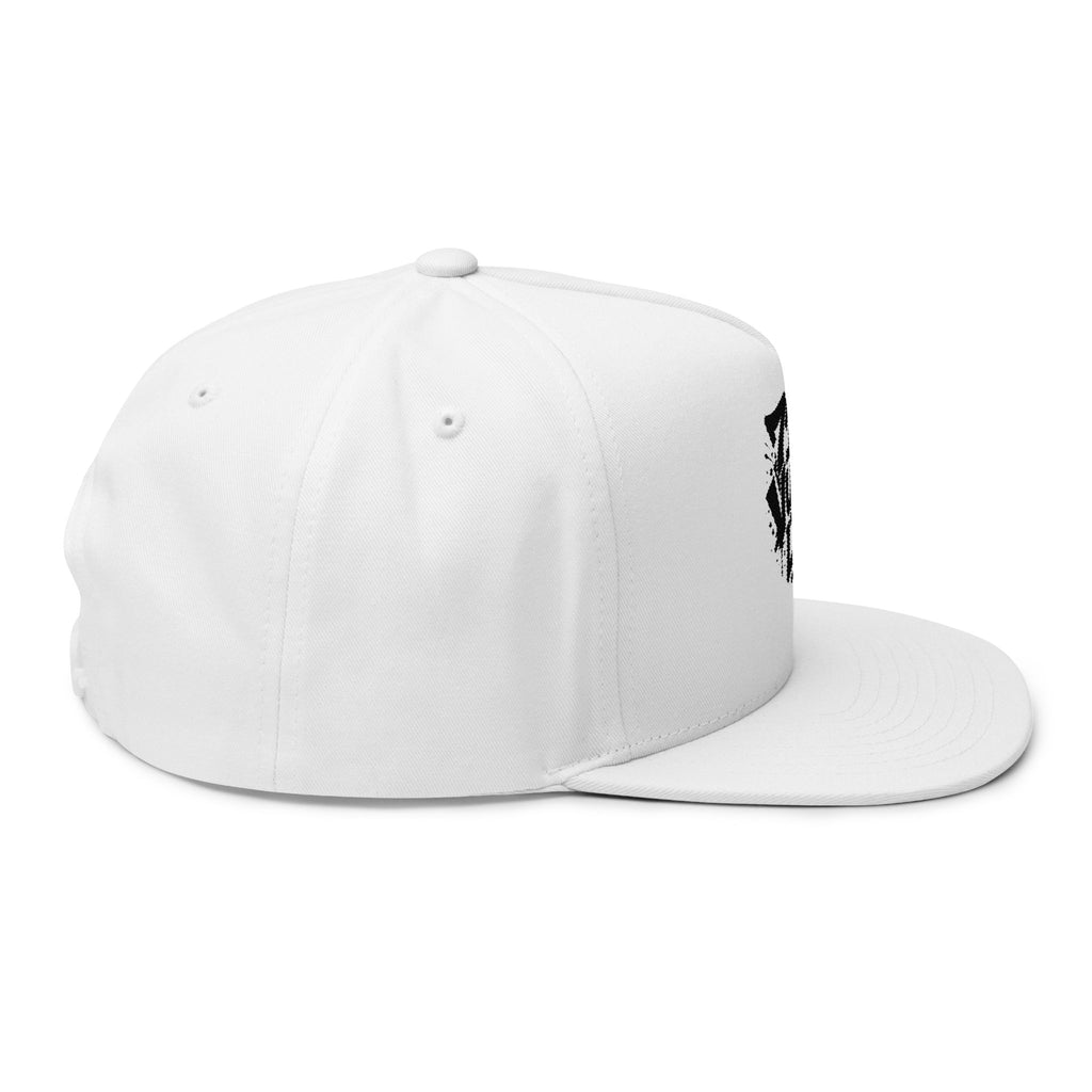 Embroidered Flat Bill Cap