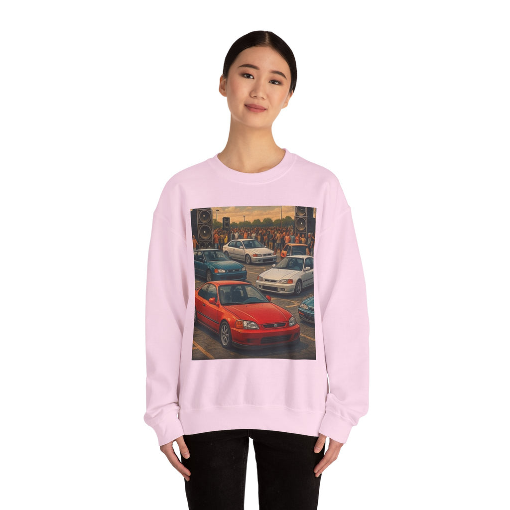 Vintage Car Scene Sweatshirt