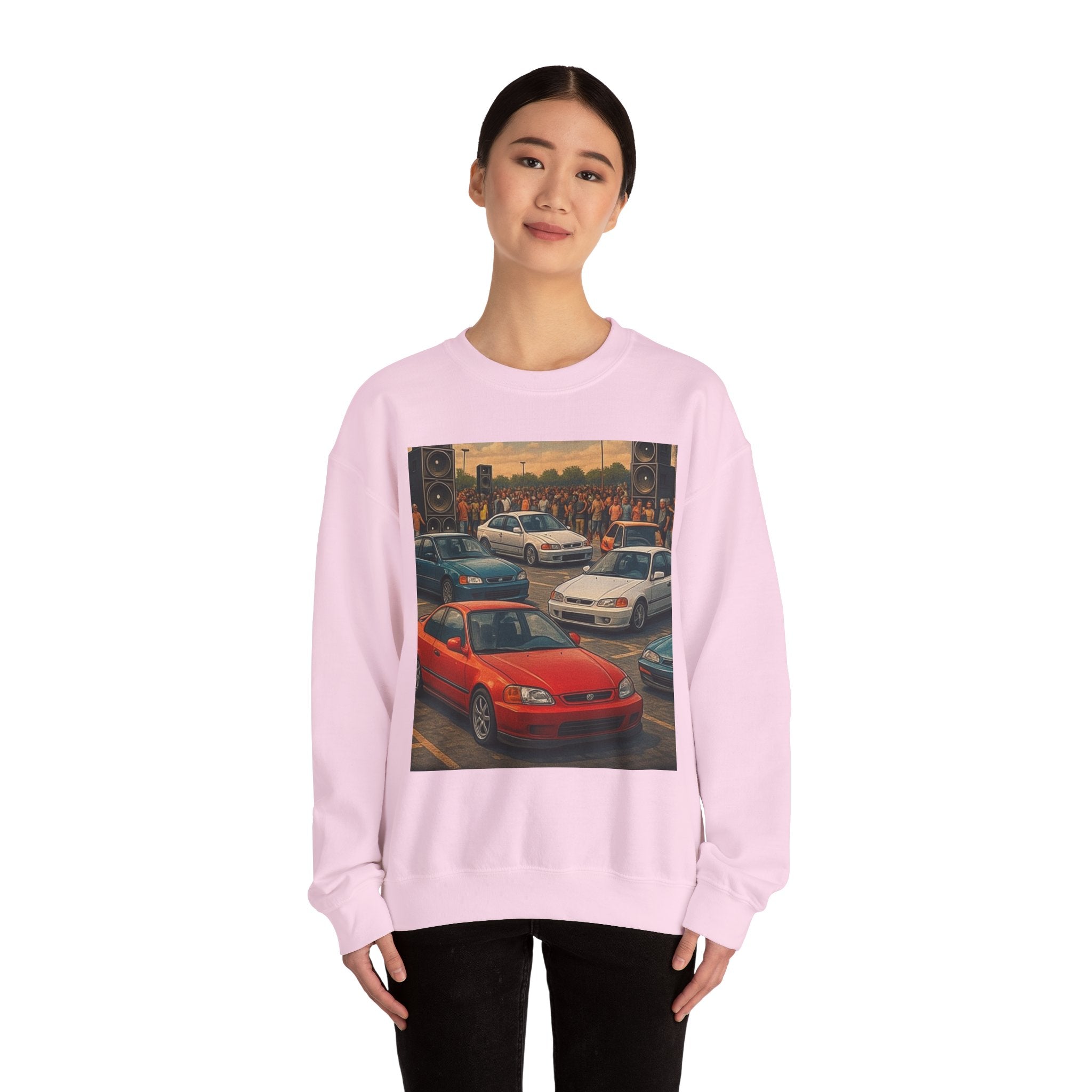 Vintage Car Scene Sweatshirt