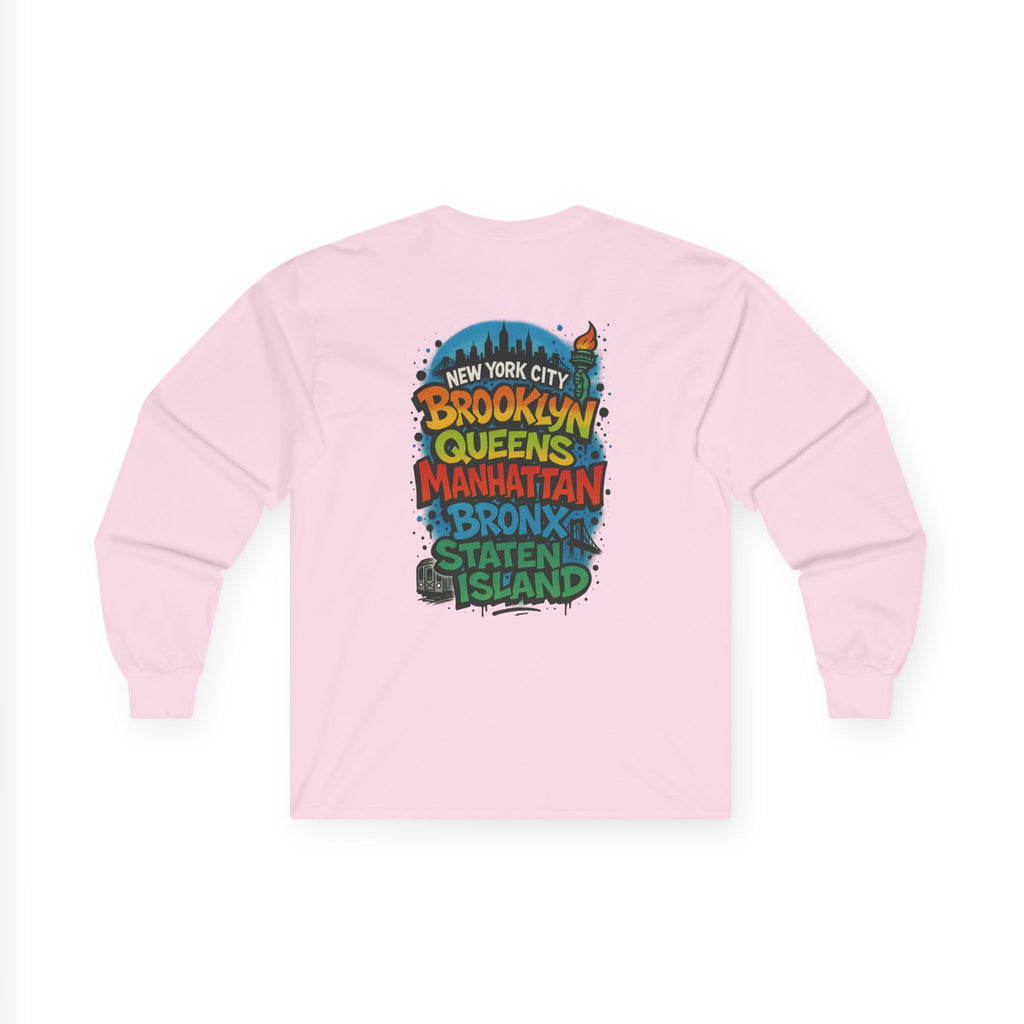 NYC 5 Borough Graphic Long Sleeve Tee