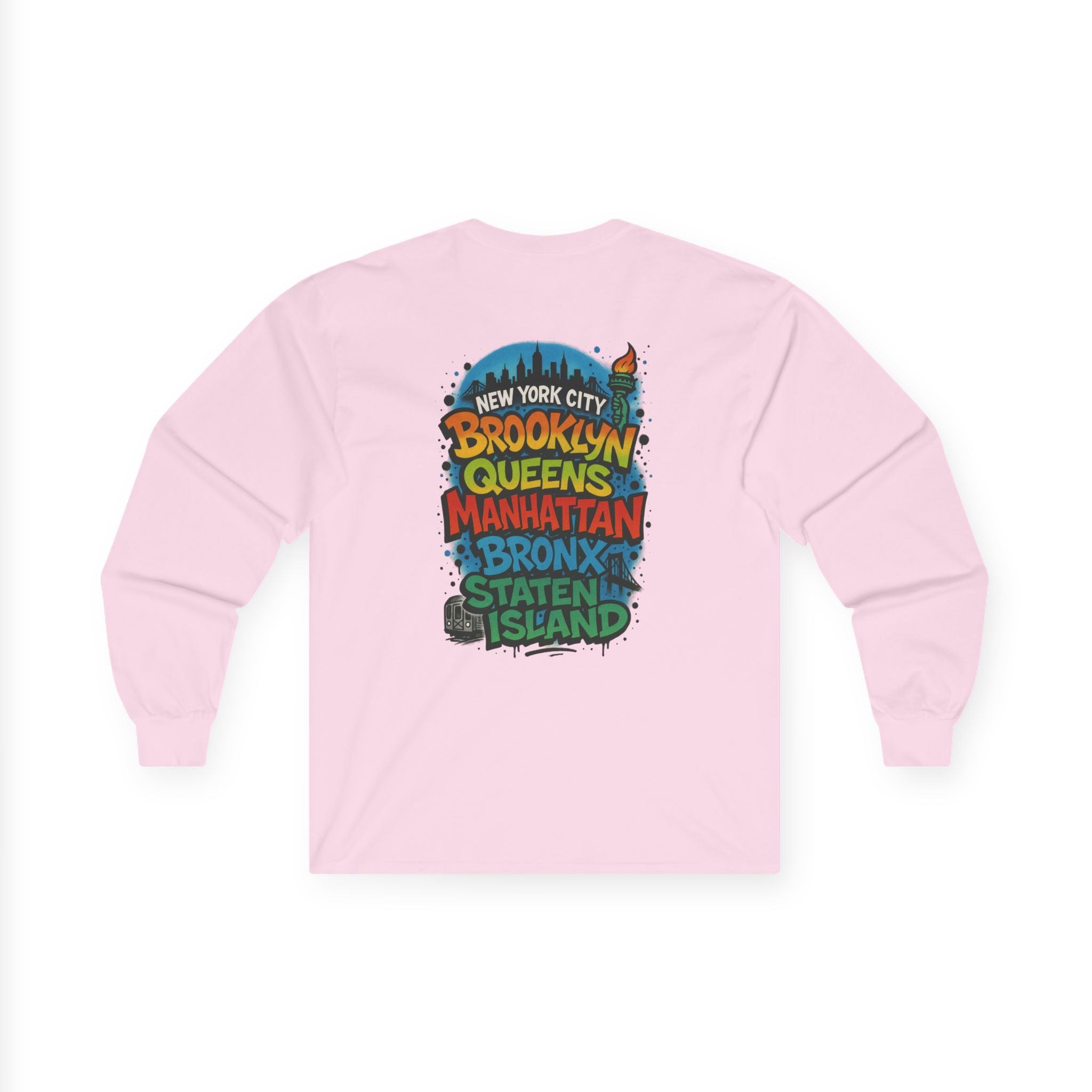 NYC 5 Borough Graphic Long Sleeve Tee