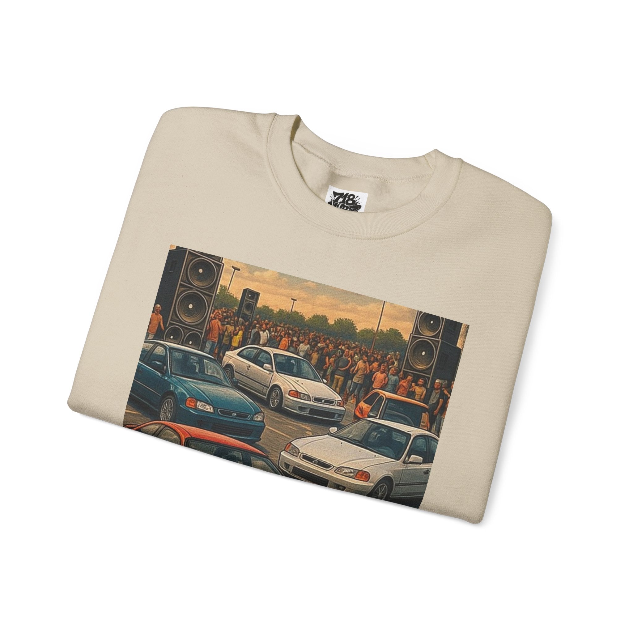 Vintage Car Scene Sweatshirt