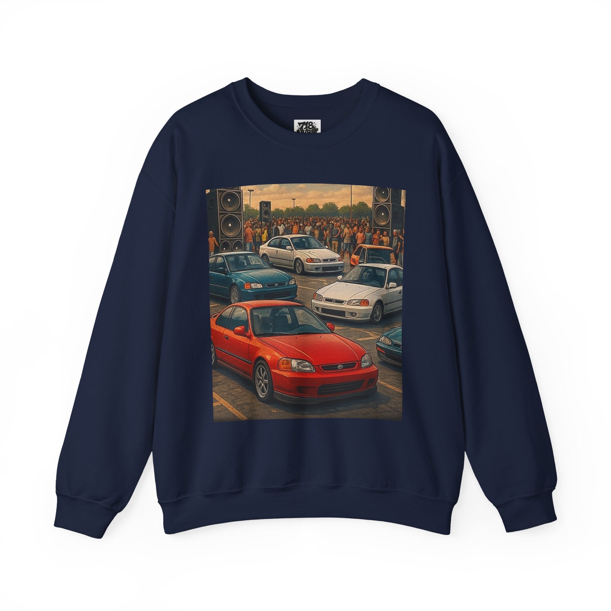 Vintage Car Scene Sweatshirt