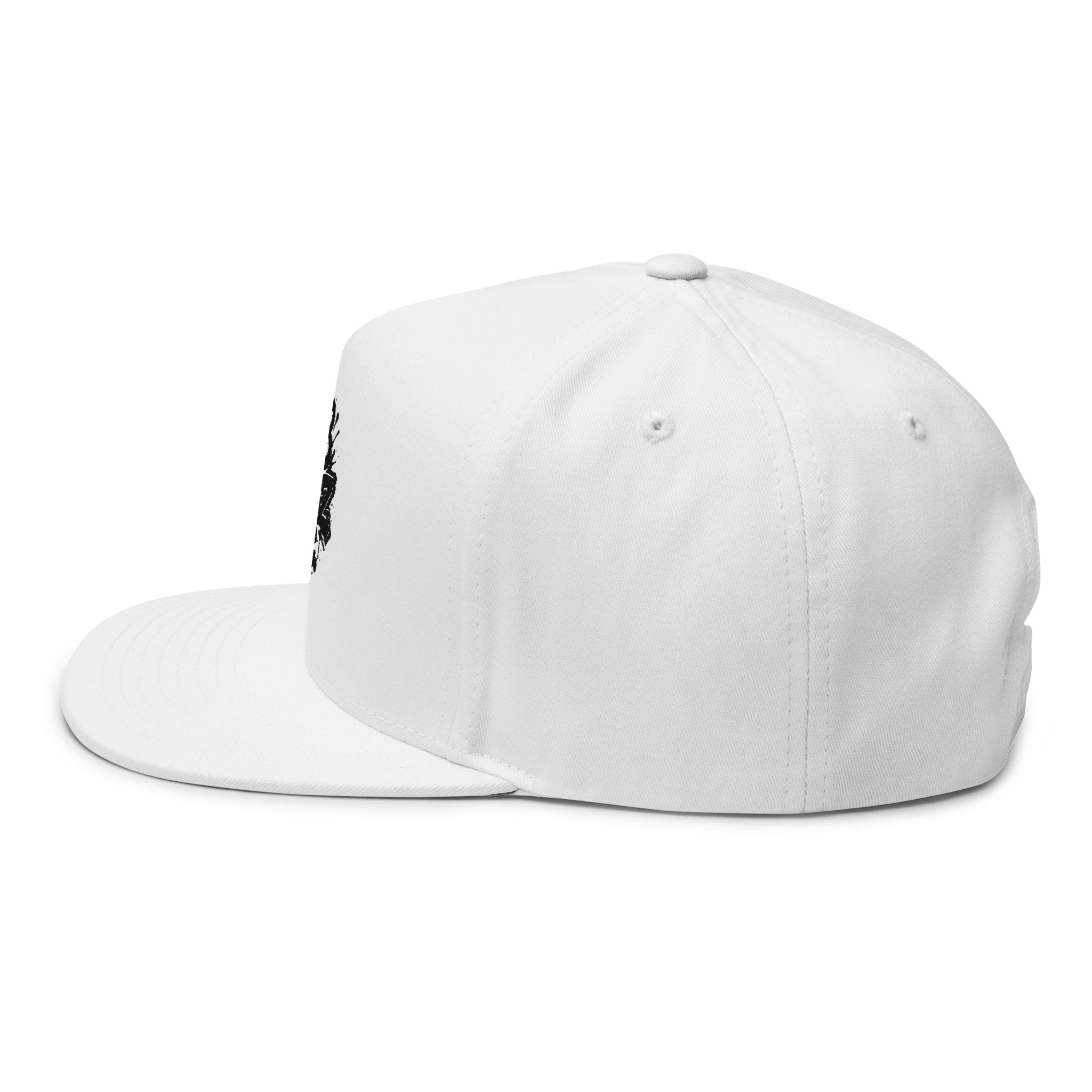 Embroidered Flat Bill Cap