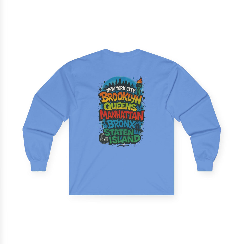 NYC 5 Borough Graphic Long Sleeve Tee