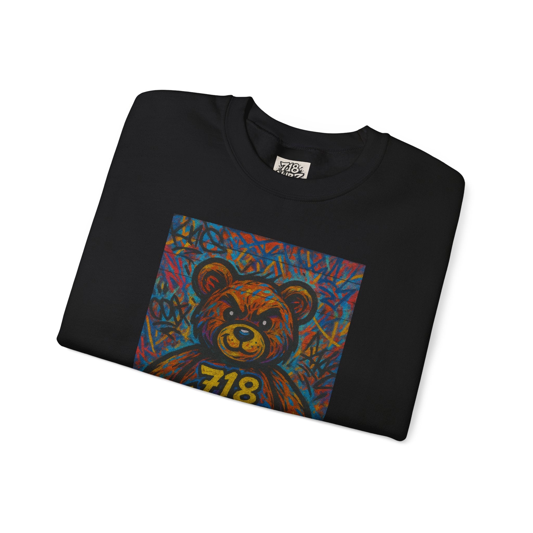 718 VYBZ LLC Bear Crewneck Sweatshirt