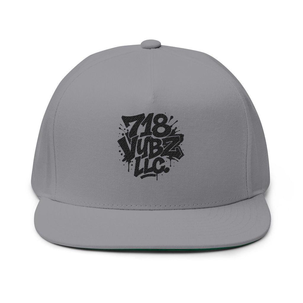 Embroidered Flat Bill Cap